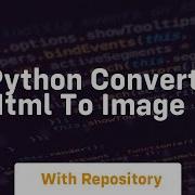 Python Convert Html To Image