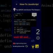 How To Code JavaScript Q 220 Try Solve Guess The Output Shorts Coding Programming Javascript