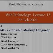 XML Introduction XML Vs HTML XML Syntax XML Example XML Tree Structure XML With CSS