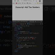 Addition Of Two Numbers In Javascript Add Two Number Using Javascript Shorts