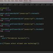 JavaScript Validating Check Boxes