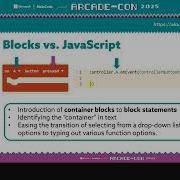 Transitioning From Blocks To Text Arcade Con 2025