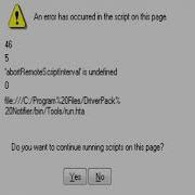 Script Error In Windows 7