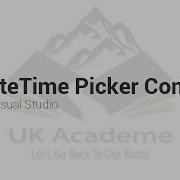 Date Time Picker In Visual Studio C