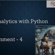 Data Analytics With Python Nptel Assignment 4 Jan 2026 Week 4 Jan 2026
