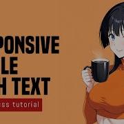 Responsive Circle With Text In HTML CSS