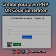 QR Code Generator In PHP Create By Your Own TechonzTech