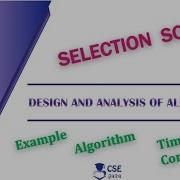 Selection Sort Example Analysis Brute Force Technique Lec 17 Design Analysis Of Algorithm