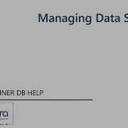 Managing Data Sources Process Runner DB Help