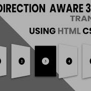 Direction Aware 3D Transform Effect HTML CSS ONLY WEBDESIGN WEBDEVELOPMENT