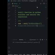 Eval Function In Python Shorts Short Python Programming