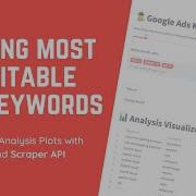 Finding The Most Profitable Keywords By Plotting Competitor Analysis Graphs With Python Streamlit