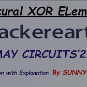 Natural XOR Elements Hackerearth May Circuits 2021