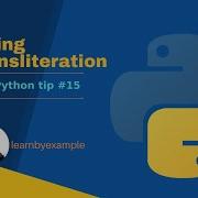 Python Tip 15 String Transliteration