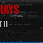 Arrays Part 2 In C In NET Core Training Video 13 Using Visual Studio Code