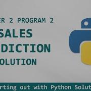 Starting Out With Python Chapter 2 Exercise Program 2 Sales Prediction Solved In Urdu Hindi