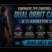 Cinematic TPS Controller Template Dual Orbit Camera 13 Animator States DemoCharacter Unity 6