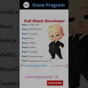 Full Stack Developer Shorts Fullstack Knowprogram