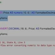 Fix SQL Server Query Arithmetic Overflow Error Converting Numeric To Data Type Numeric