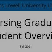 Overview Of UML Library Resources For Nursing Graduate Students
