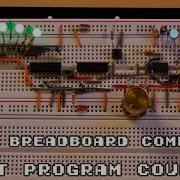1 Bit Breadboard Computer P 02 8 Bit Program Counter Using 74HC163