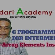 C Programming For Intermediate 32 2D Array Elements Insertion