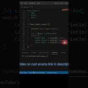 Learn Rust Along With Me Enums In Rust Tutorial Rustlang Rustprogramming Rust CodeasByteS