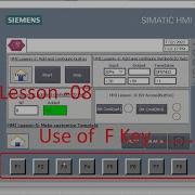 TIA Portal How To Use HMI F Key Soft Key HMI Lesson 08