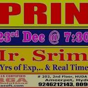 SPRING Offline Training On 23rd Dec 7 30 AM By Mr Sriman