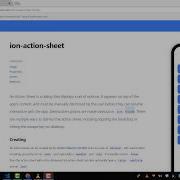 10 Journey To Ionic 4 Land Core Components Action Sheet