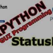 WxPython GUI Creating Statusbar 19