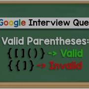 Valid Parenthesis Code Interview Question Leetcode 20