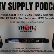 Thor Broadcast H 4K QUAD MOD 4 Channel 4K HDMI RF CATV Modulator And IPTV Encoder