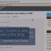 PHP Tutorial Knowing Difference Between Two Dates In PHP