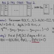Lecture 13 Video 3 List Decoding FRS Codes Take 2