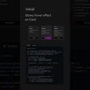 Glowy Hover Effect On Card Codepen