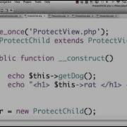 OOP PHP Part IVb Visibility Examples