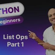 Part I 8 1 List Operations 8 Operations On Datastructure Python