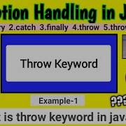 Throw Keyword In Java Hindi Exception Handling