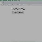 JQuery Project Online Stopwatch Part 1