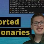 Python Tutorial 44 Sorted Dictionaries By Keys And Values