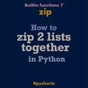 How To Zip 2 Lists Together Python Shorts