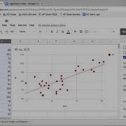 Google Sheets Regression