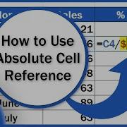 How To Use Absolute Cell Reference In Excel