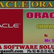 Oracle Synonyms By Siva