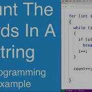 Count The Words In A String C Programming Example