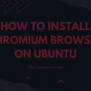 How To Install Chromium Browser On Ubuntu Fom Command Line