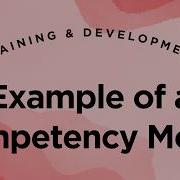 Example Of A Competency Model Training Development Lecture 3 21