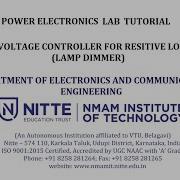 Power Electronics Lab Tutorial AC Voltage Controller For Resistive Load Lamp Dimmer