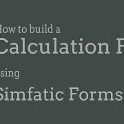 Creating An Order Form With Calculations Using Simfatic Forms